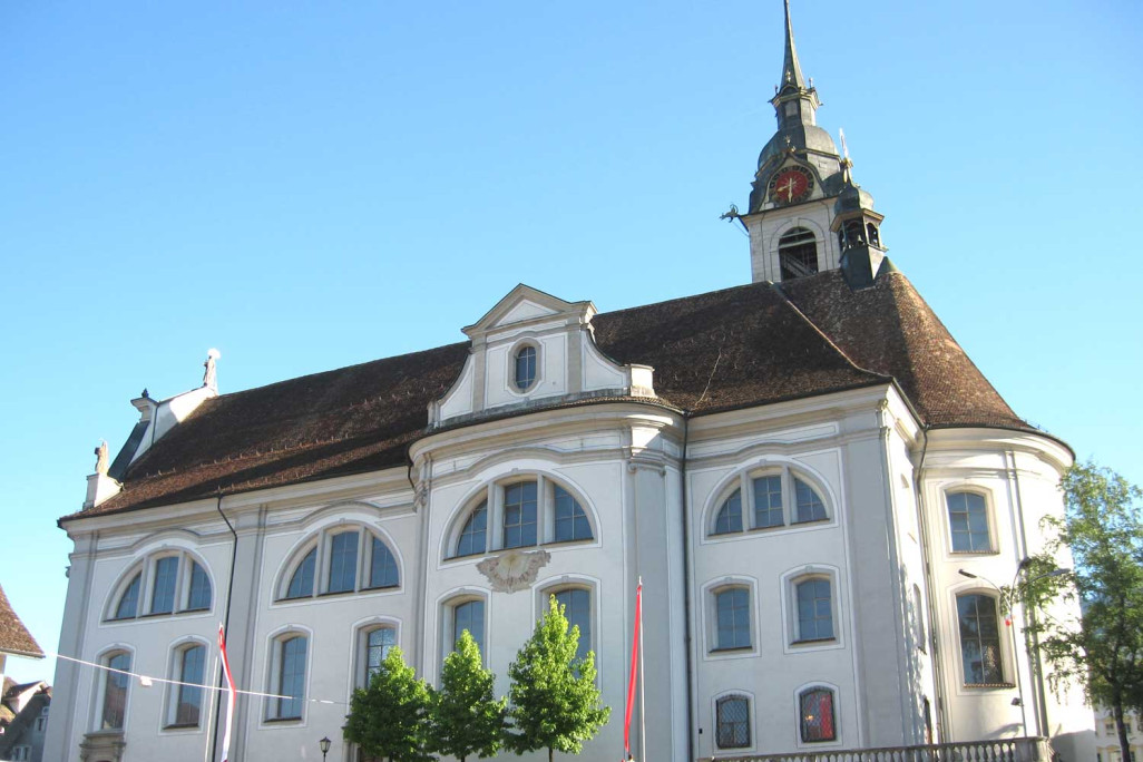 Pfarrkirche St. Martin, Gebäudeaufnahme HMQ AG, Schwyz