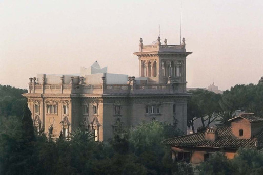 Villa Maraini, Visualisierung der Dachkrone