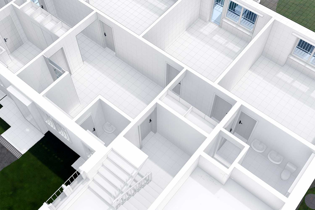 Gebäudevermessung, 3D-Grundriss, HMQ AG