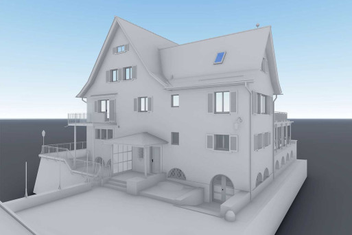 Gebäudeaufnahme, 3D-Modell, HMQ AG
