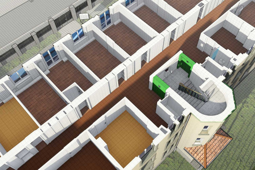 Gebäudeaufnahme in Graubünden, 3D-Grundriss, HMQ AG