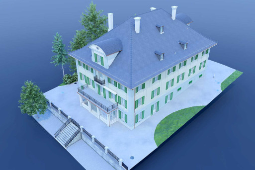 3D-CAD-Modell, Gründerhaus der Martin Stiftung, HMQ AG
