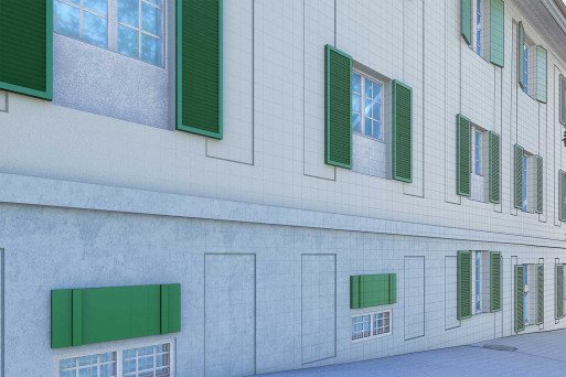 3D-Fassaden, Gründerhaus der Martin Stiftung, HMQ AG