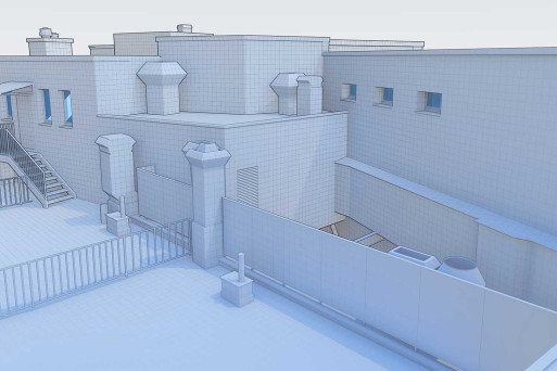 3D CAD-Modeling, Roof, Hotel Monopol in St. Moritz, HMQ AG