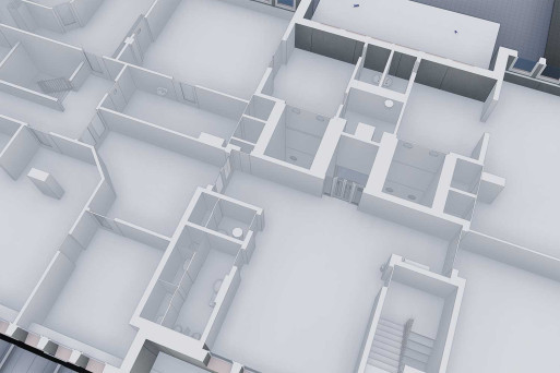 Wetzikon, 3D-Grundriss aus Gebäudeaufnahme, HMQ AG