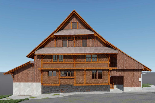 Boswil im Kanton Aargau, Gebäudeaufnahme 3D-Fassade Level of Detail 1:20, HMQ AG