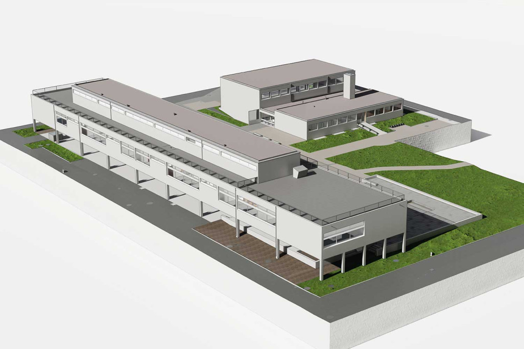 3D-BIM-Modell von Schulanlage Champagne in Biel, HMQ AG