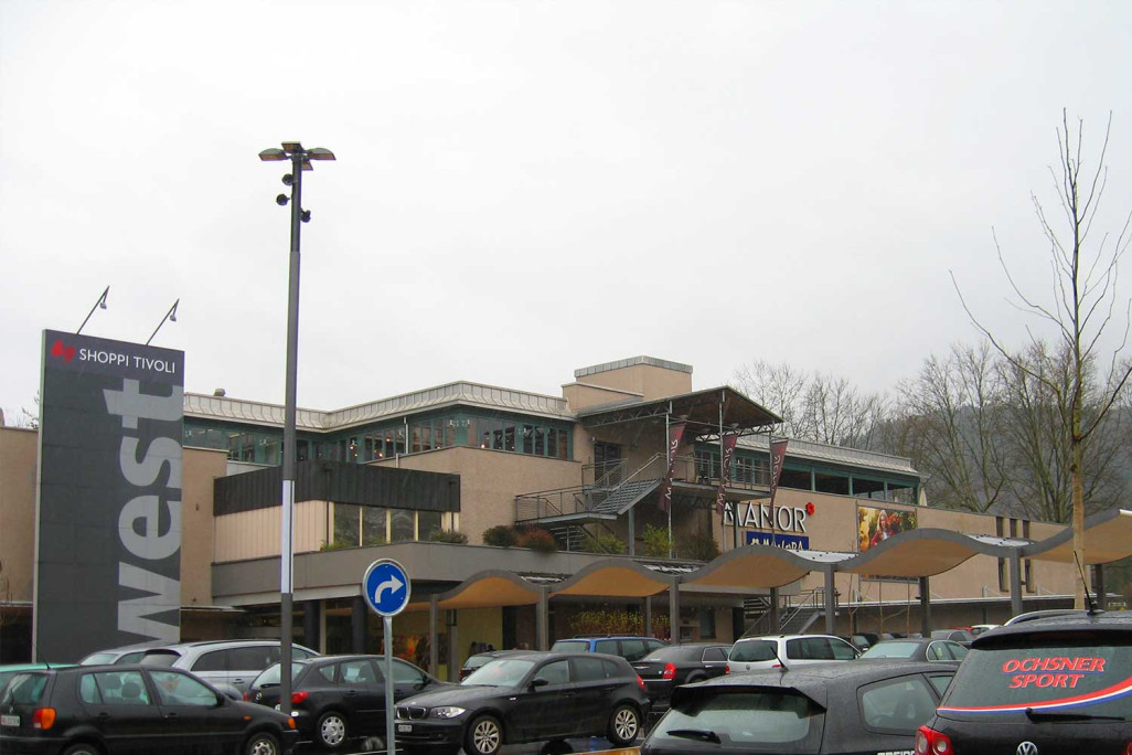 Shoppi Tivoli, Fassadenaufnahme, HMQ AG