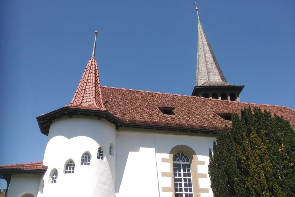 Gebäudeaufnahme reformierte Kirche in Wohlen BE, HMQ AG