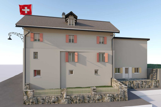 Pontresina GR, Graubünden, Gebäudevermessung 3D-Modell, HMQ AG